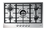 Płyta gazowa 76cm, 5 palników, stal
