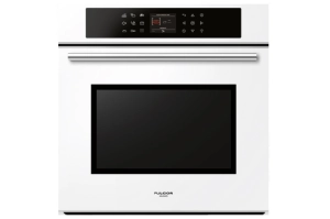 Piekarnik PLANO 60cm, z funkcją pizza i pirolizą, białe szkło